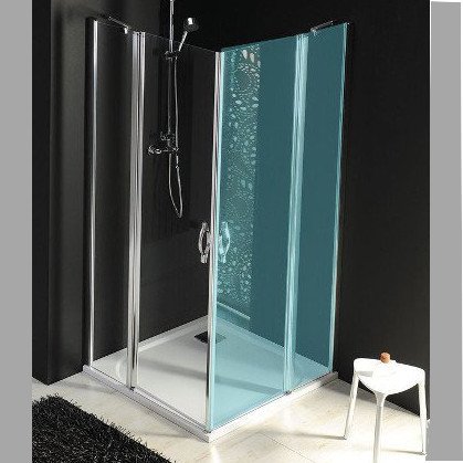 ONE sprchové dvere s pevnou časťou 800 mm, číre sklo GO4880