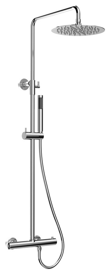 Sprchový stĺp s termostatickou batériou, chróm KU139